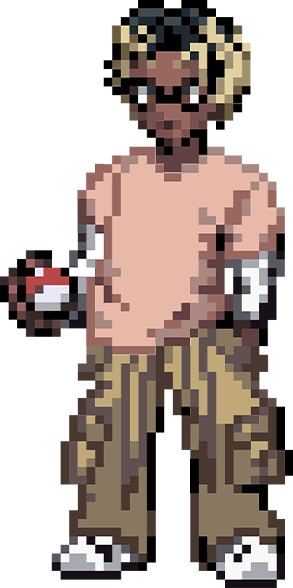 Pixel art portrait of Rahmone Myers
